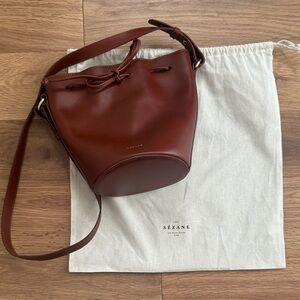 Sezane Brown Crossbody Bag